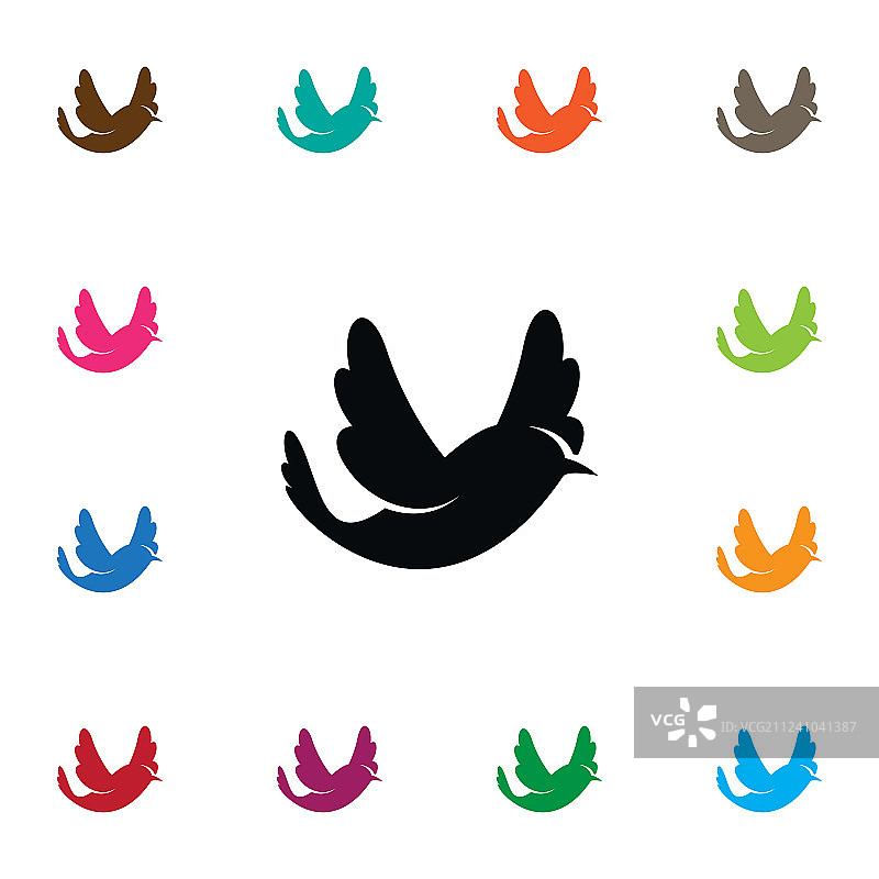 燕雀鸟元素图标图片素材