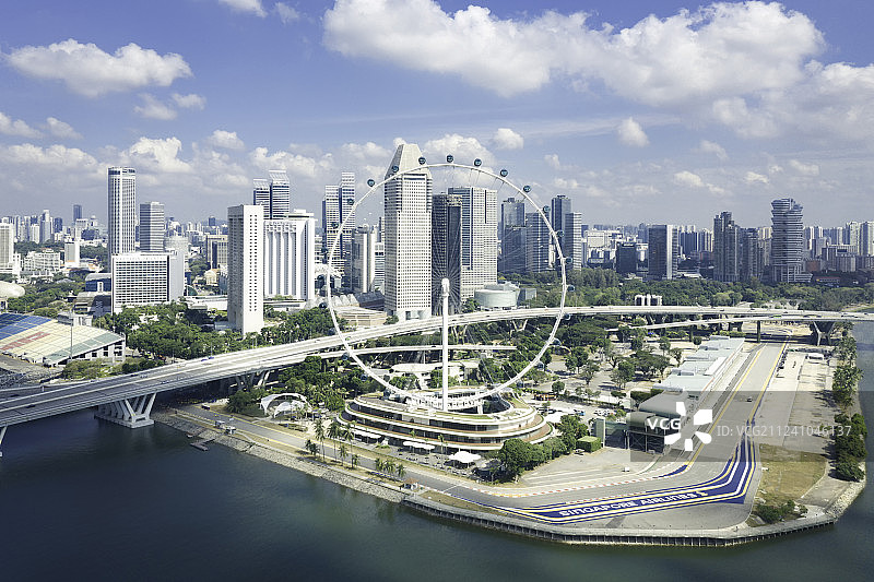 新加坡摩天轮Singapore Flyer图片素材