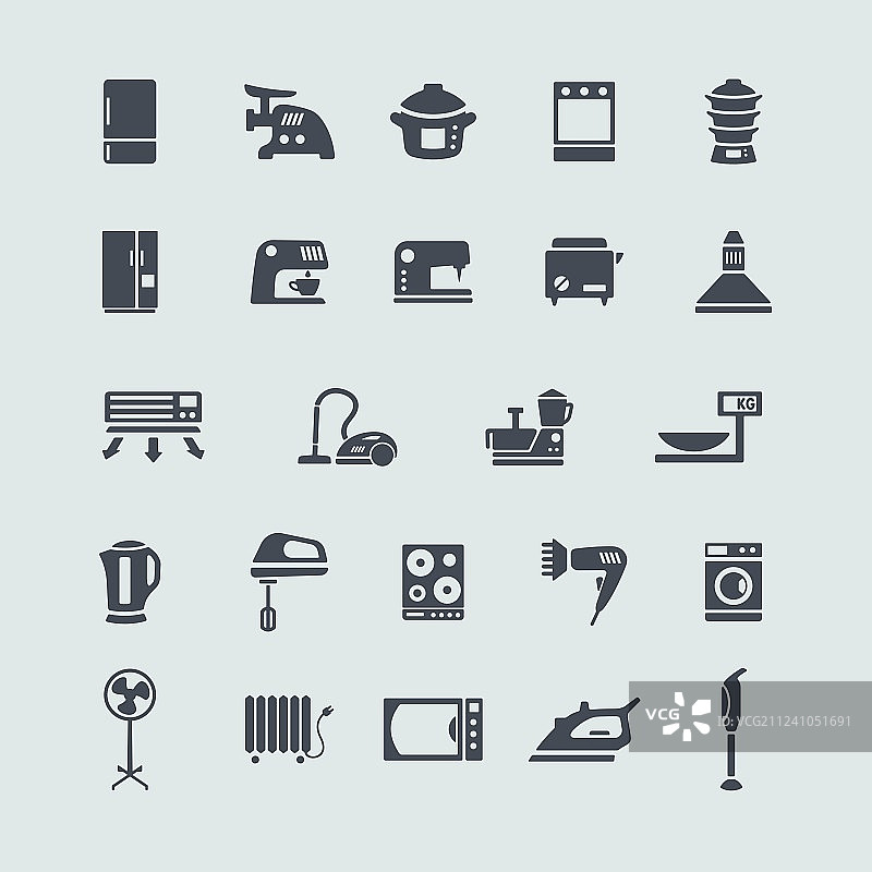 白色商品图标集图片素材