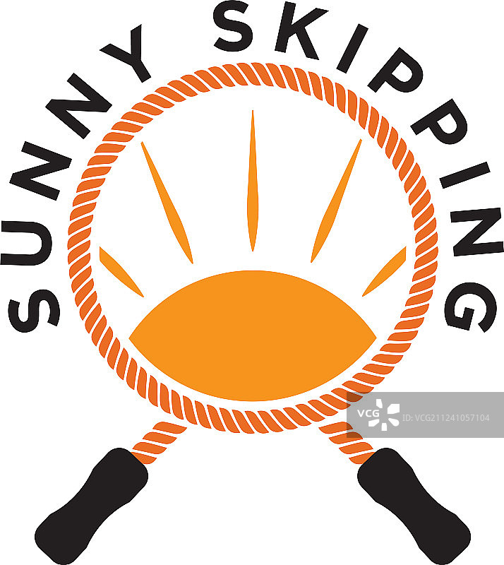 跳绳标志设计模板图片素材