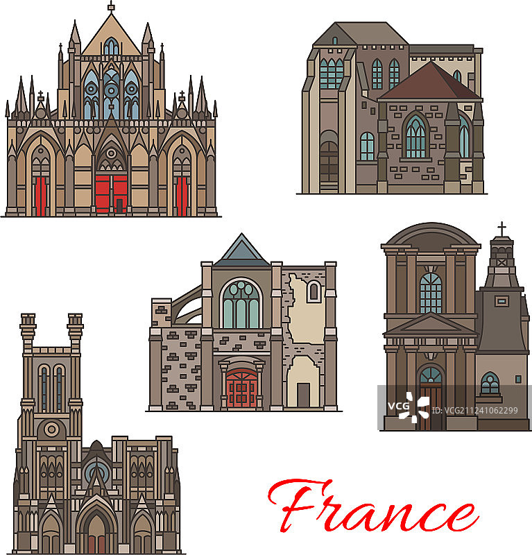 法国特鲁瓦建筑旅游地标图标图片素材