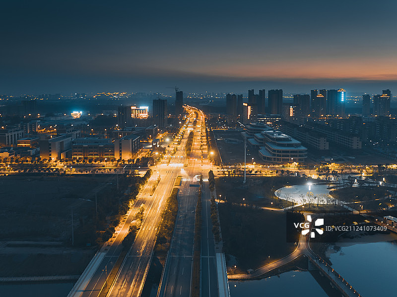 安徽合肥肥东区城市风光图片素材