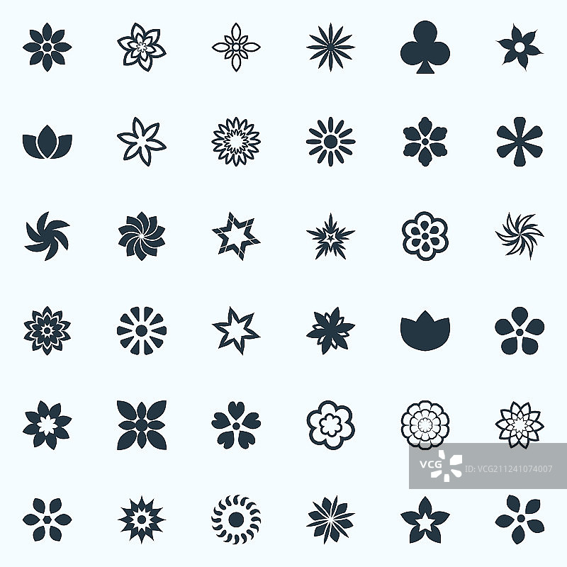 一组简单的图标元素图片素材