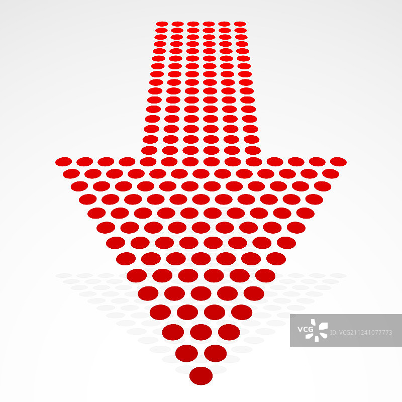 透视点状向下箭头图片素材