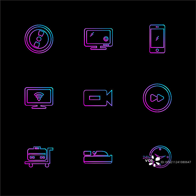 多媒体相机用户界面技术图片素材