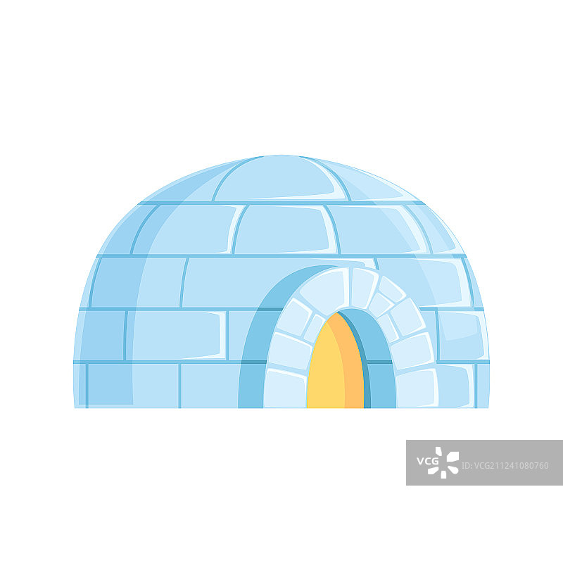 冰屋：冰雪建造的寒冷房屋图片素材