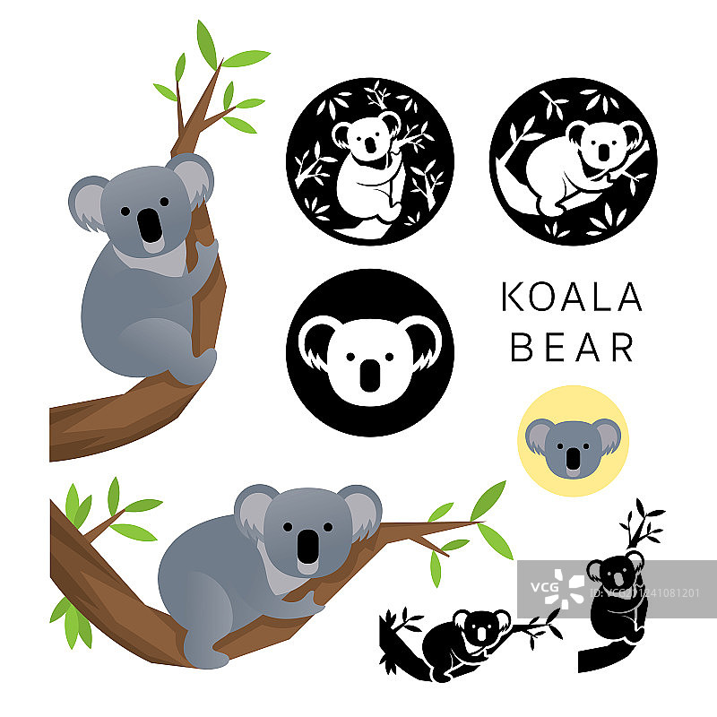 考拉熊图案合集图片素材