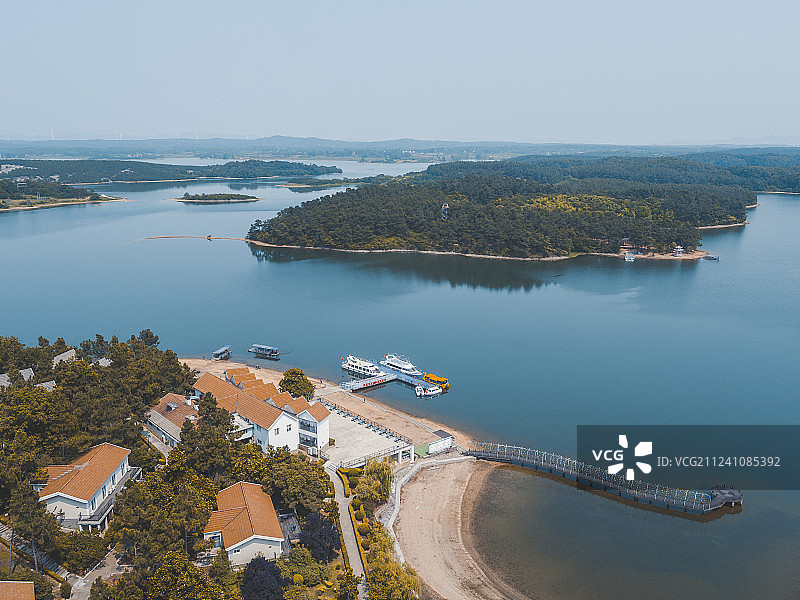 安徽合肥岱山湖度假村风光图片素材