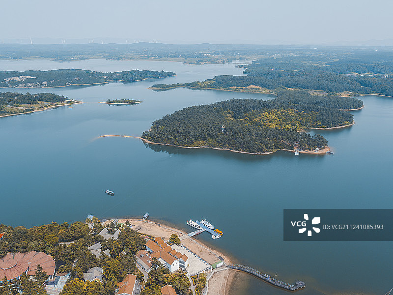 安徽合肥岱山湖度假村风光图片素材
