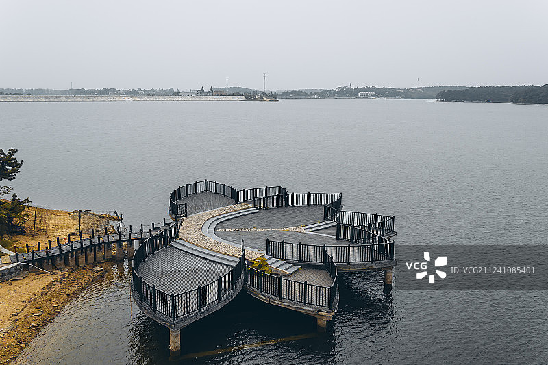 安徽合肥岱山湖度假村风光图片素材