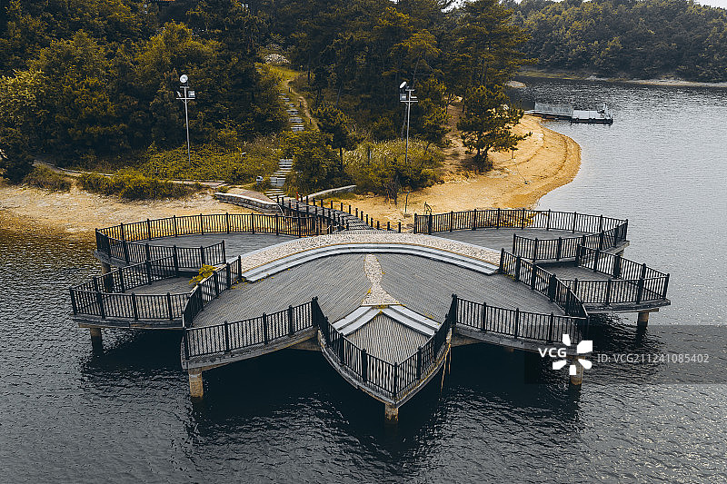 安徽合肥岱山湖度假村风光图片素材