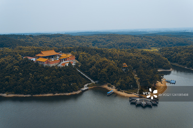 安徽合肥岱山湖度假村风光图片素材