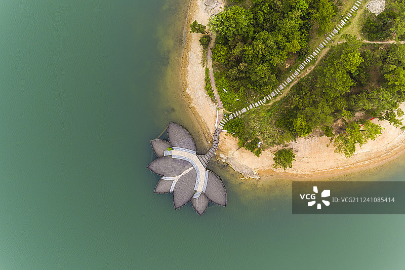 安徽合肥岱山湖度假村风光图片素材