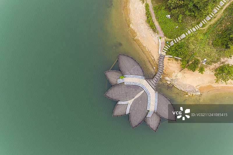 安徽合肥岱山湖度假村风光图片素材