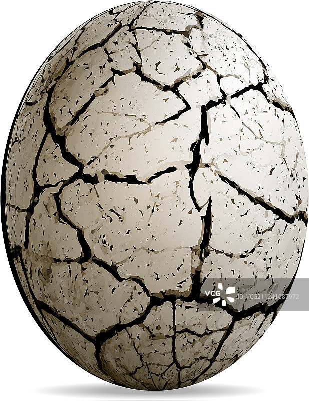 白色背景上的恐龙蛋图片素材