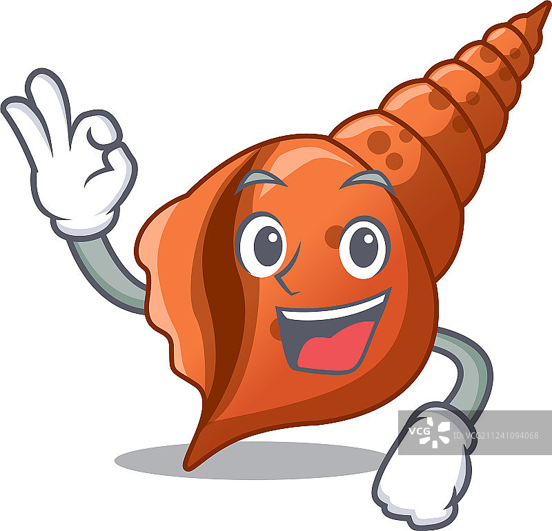 可爱长条贝壳卡通形象图片素材