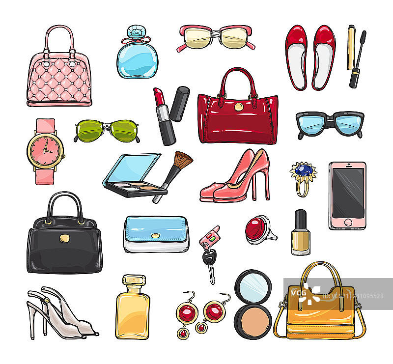 女士时尚配饰系列图片素材
