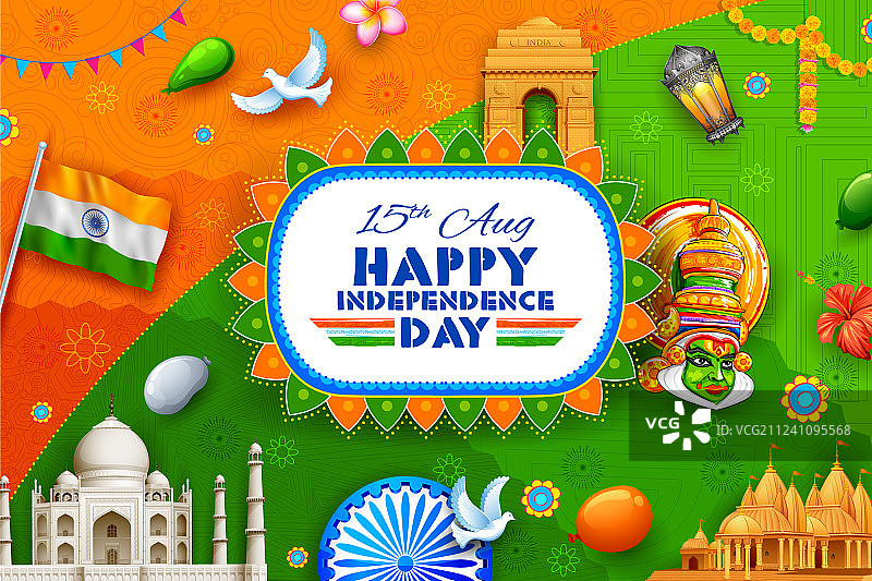 展现印度独特文化的背景图片素材