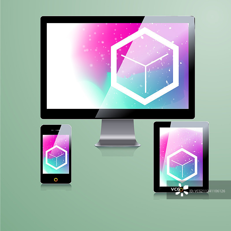 现代企业应用模板设计图片素材