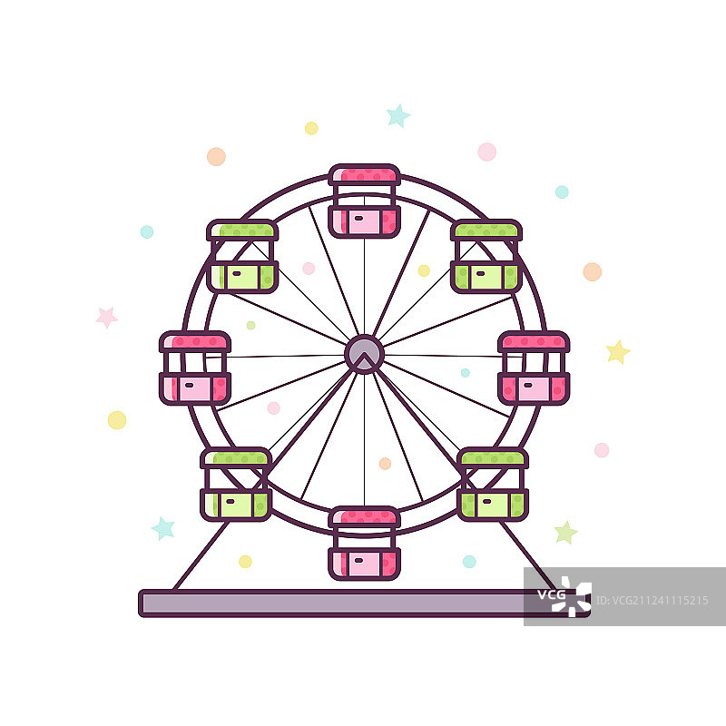 摩天轮图片素材