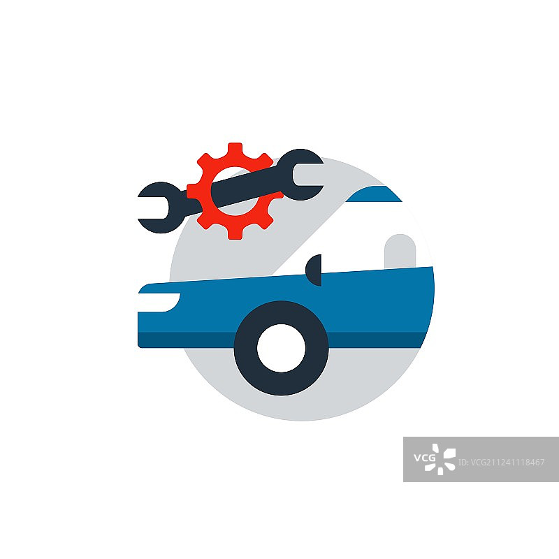汽车维修服务诊断概念图片素材