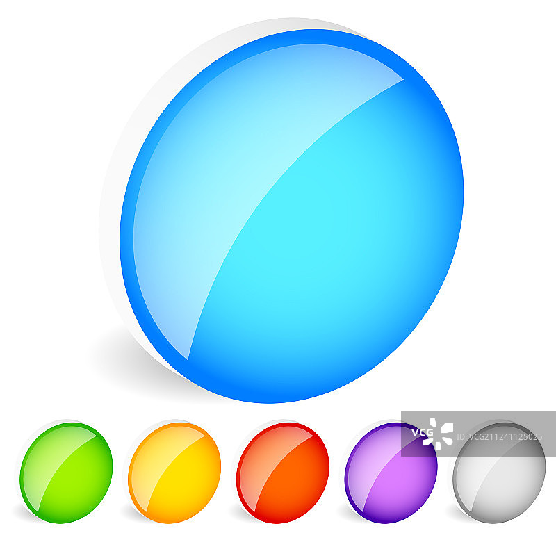 圆形图形按钮徽章（带空白）图片素材