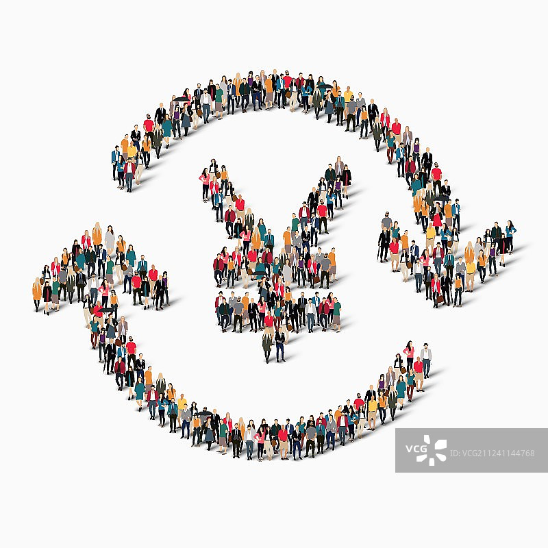 人们交换人民币图片素材