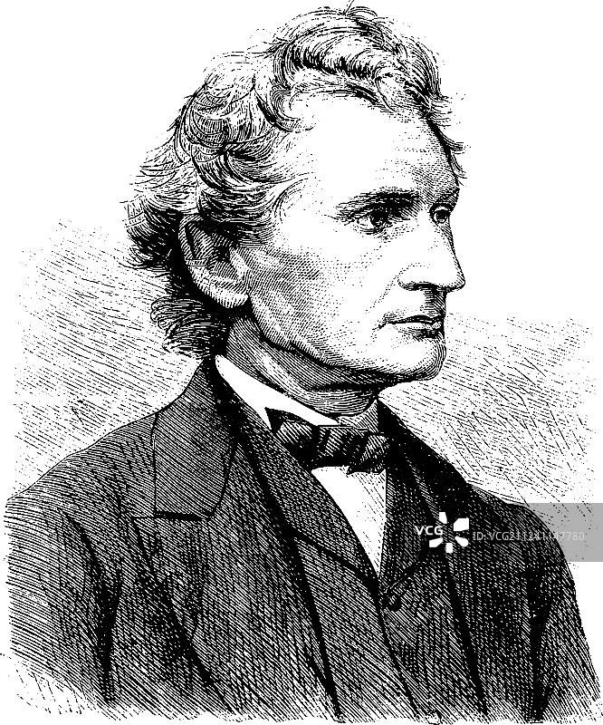 詹姆斯·D·达纳复古图片素材