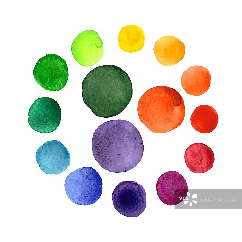 手工水彩纹理彩色颜料滴图片素材