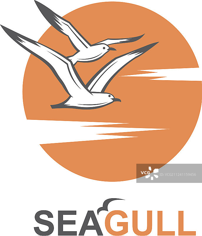 海洋主题标志设计图片素材