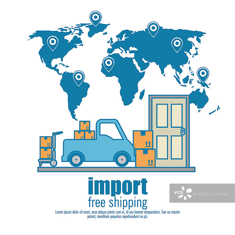 进口免运费图标集图片素材