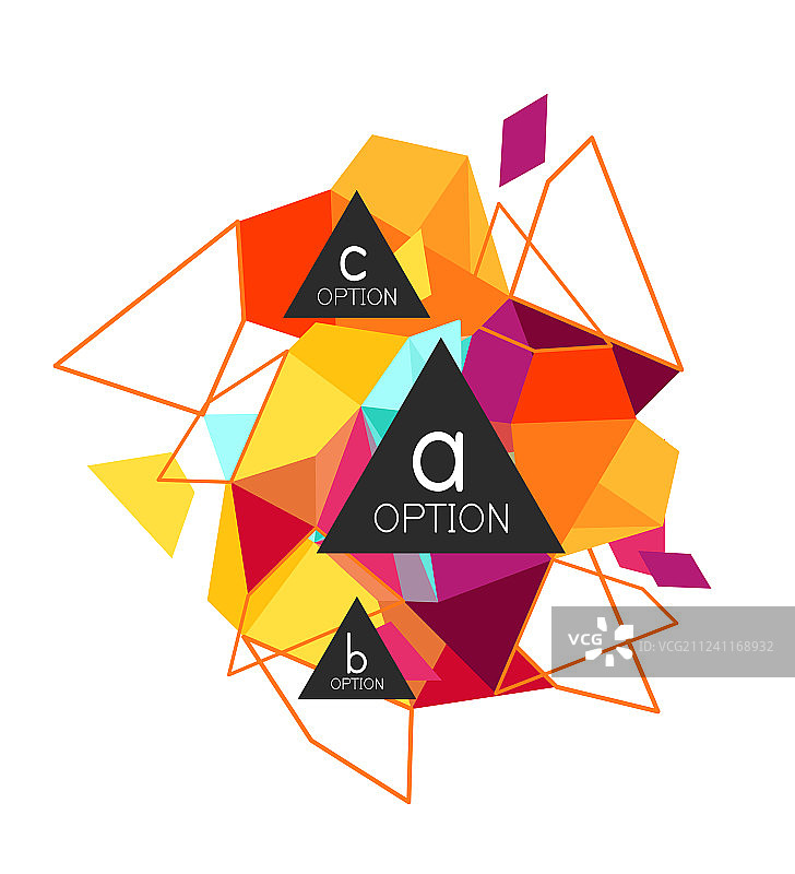 三角形的几何信息图图片素材