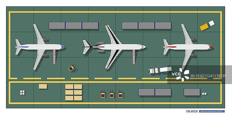 飞机维修与保养图片素材