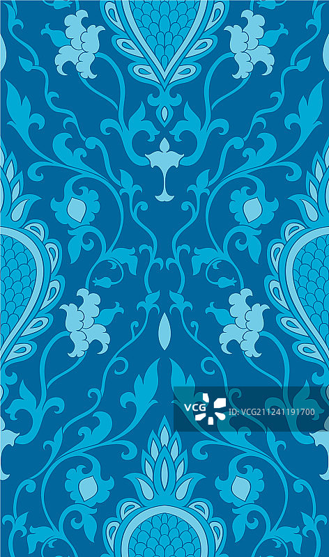 优雅的蓝绿色图案图片素材