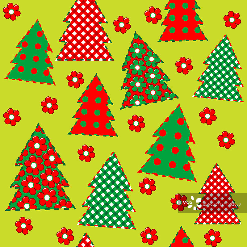 圣诞无缝包装纸图片素材