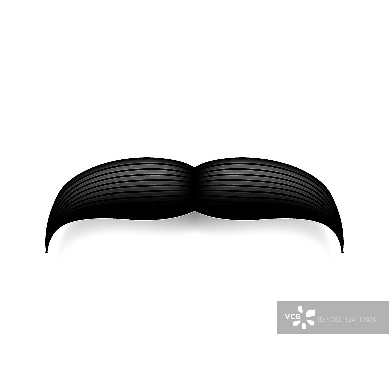 白色黑色复古胡子图案图片素材