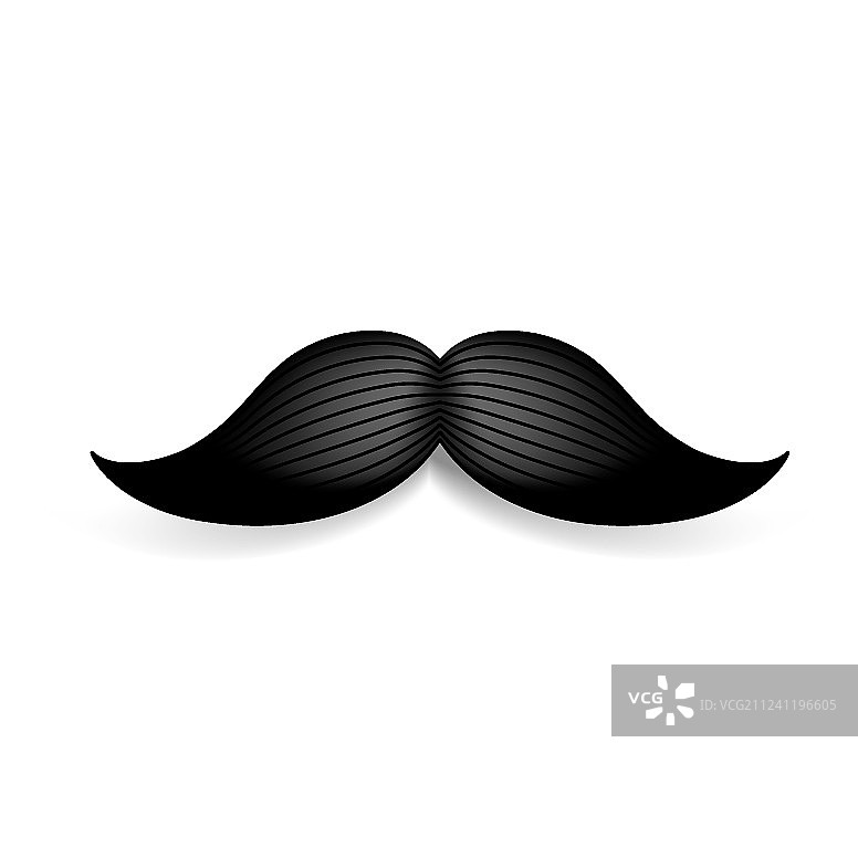 白色黑色复古胡子图案图片素材