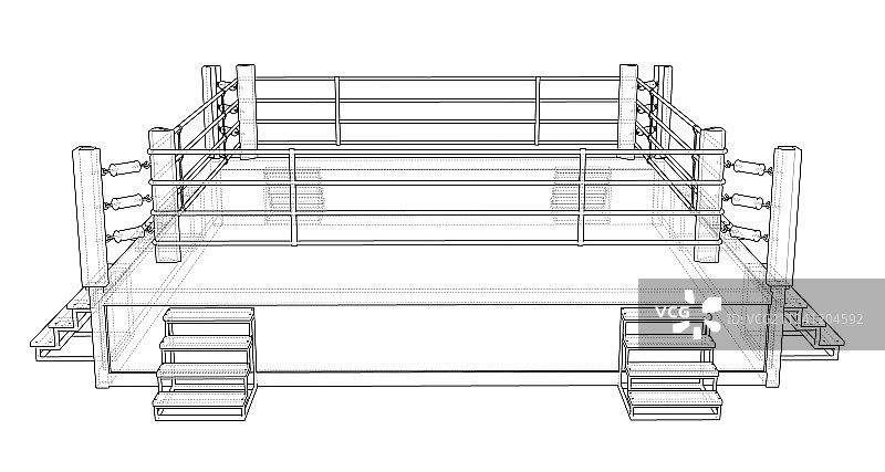 拳击擂台图片素材