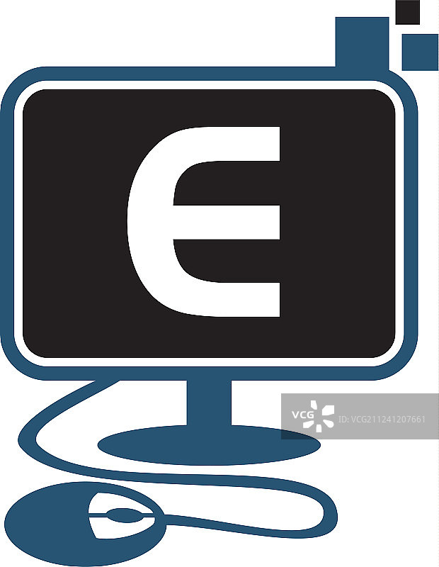 数字技术首字母E图片素材