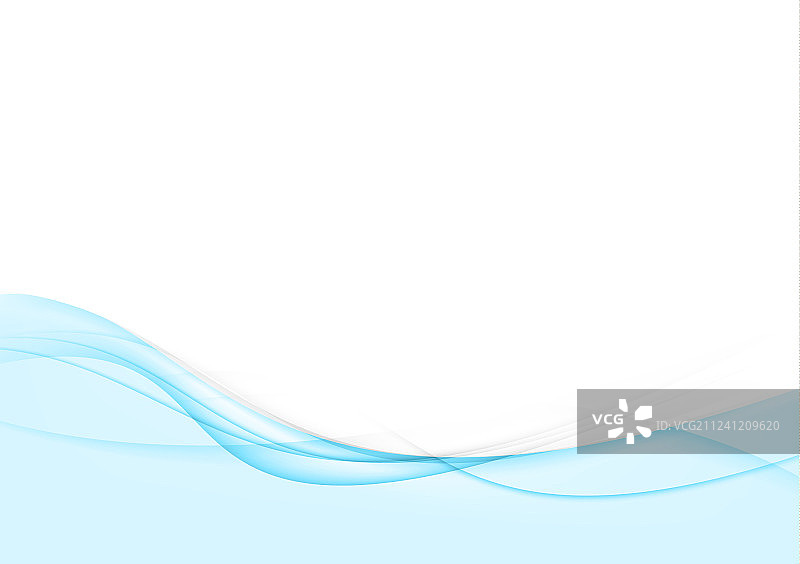 明亮蓝色抽象波浪线条图片素材