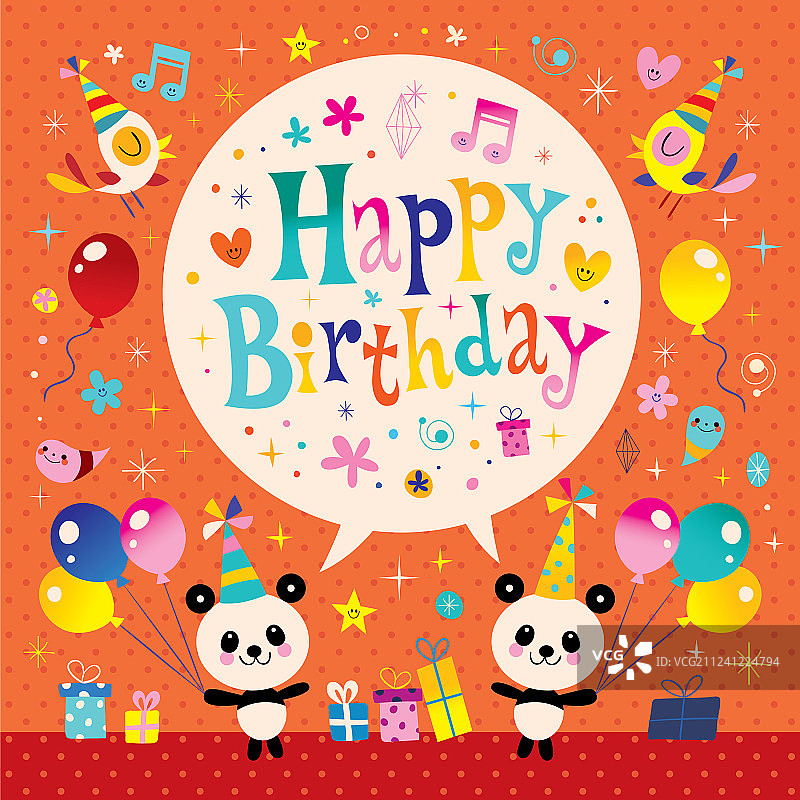 儿童生日贺卡图片素材