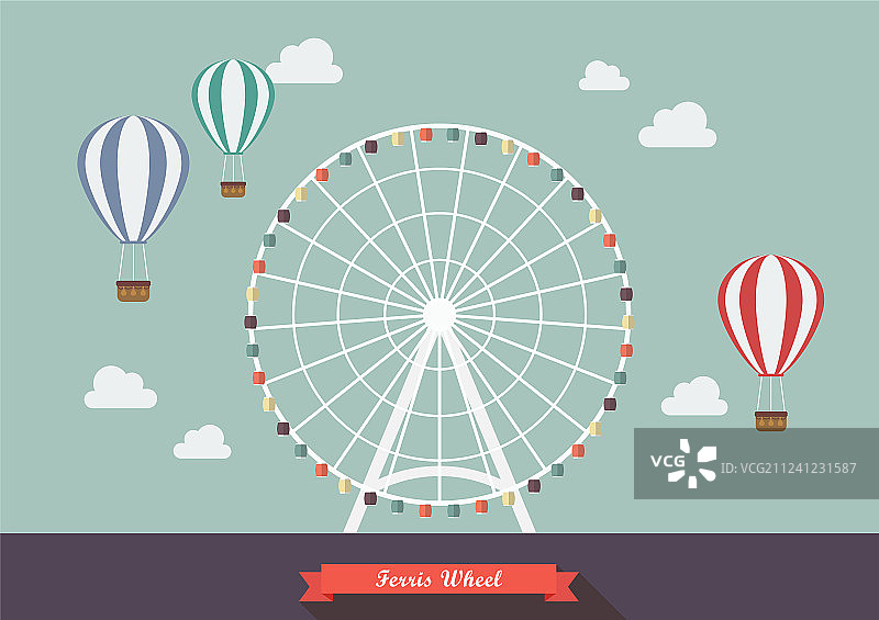 摩天轮图片素材