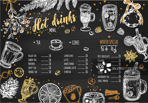 冬季热饮菜单1图片素材