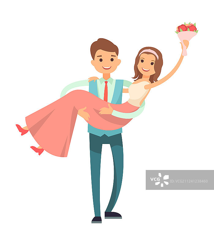 男人牵着妻子的手图片素材