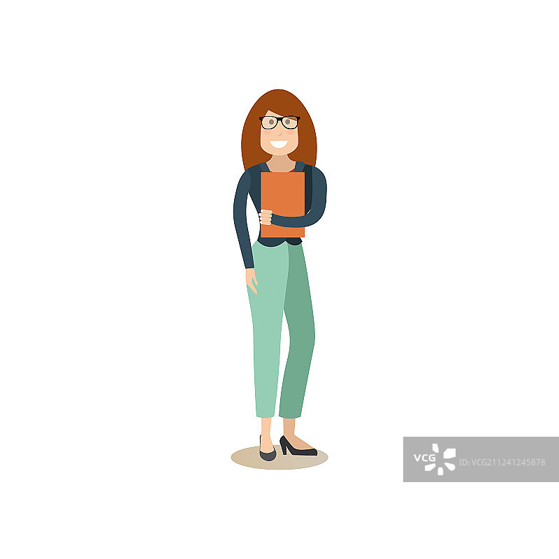 扁平风格的法庭人物图片素材