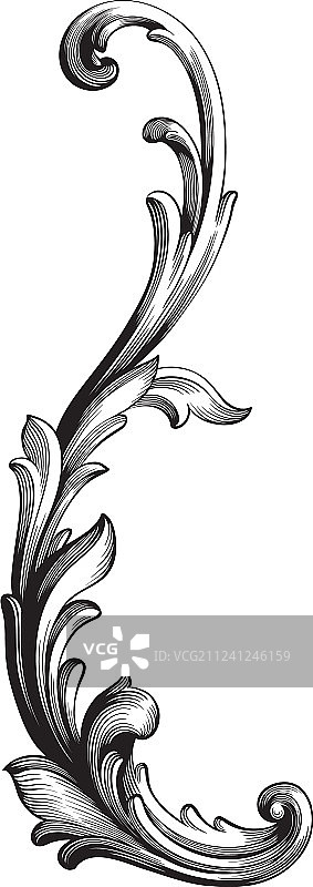 巴洛克复古元素的设计图片素材