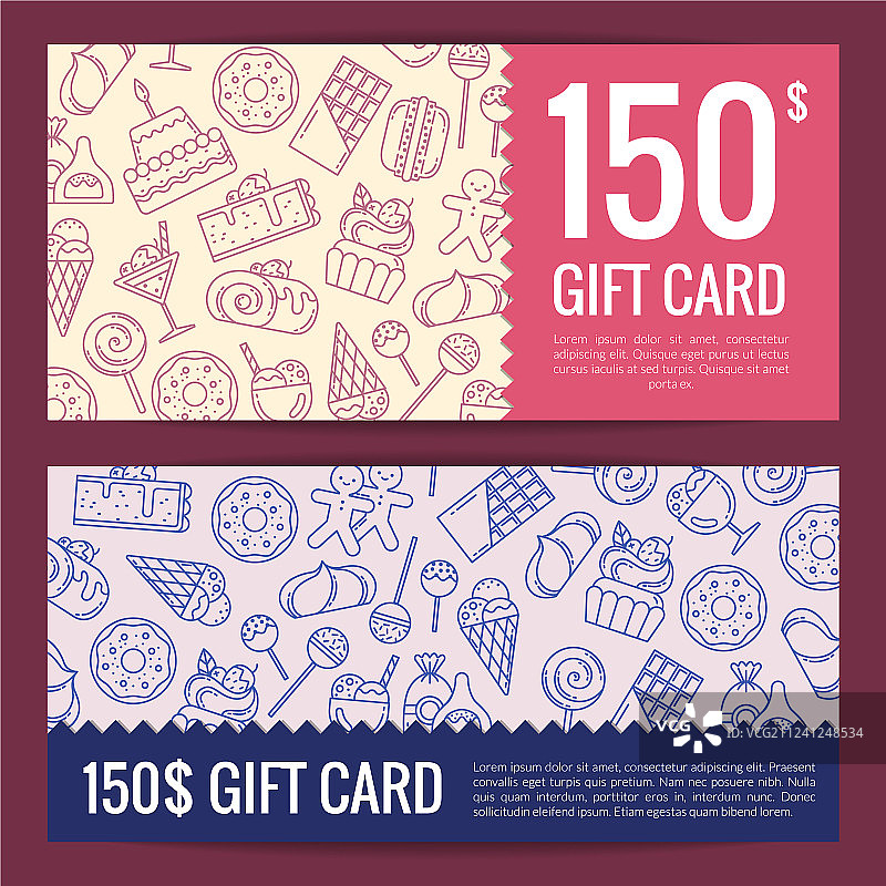 糖果代金券或折扣图片素材