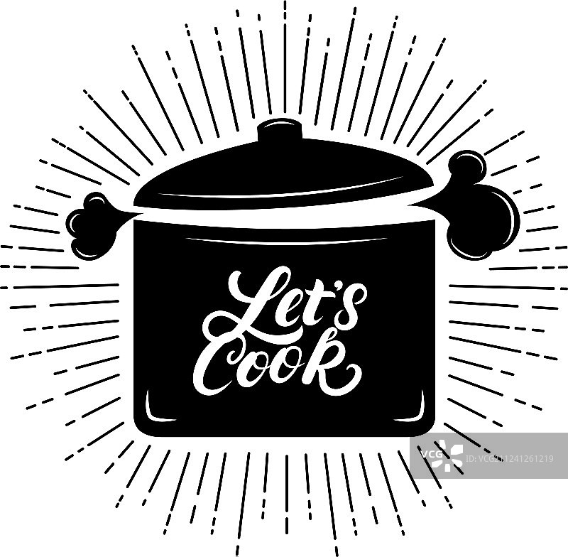 手写字母背景：让我们做饭图片素材