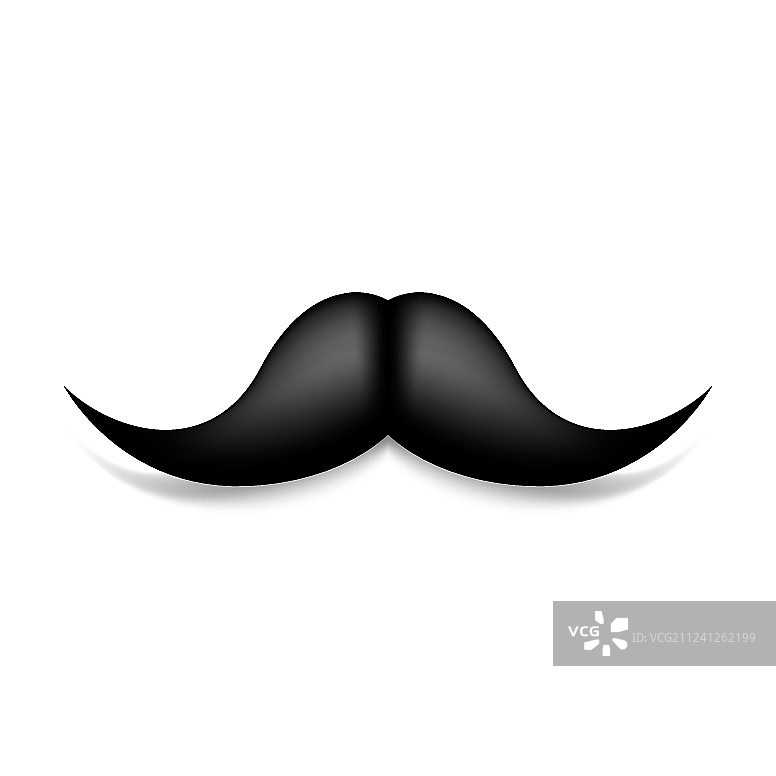 白色黑色复古胡子图案图片素材