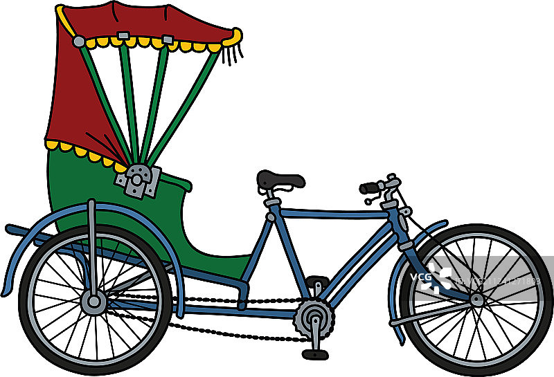 经典三轮车图片素材